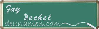 Fay Mechel Visitenkarte